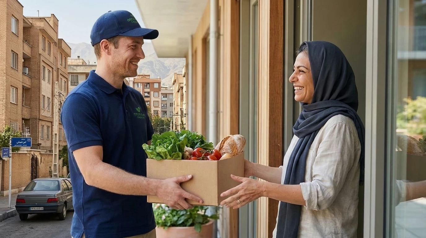 تحویل امن و بهداشتی سفارش درب منزل توسط ناوگان اختصاصی آلاگون